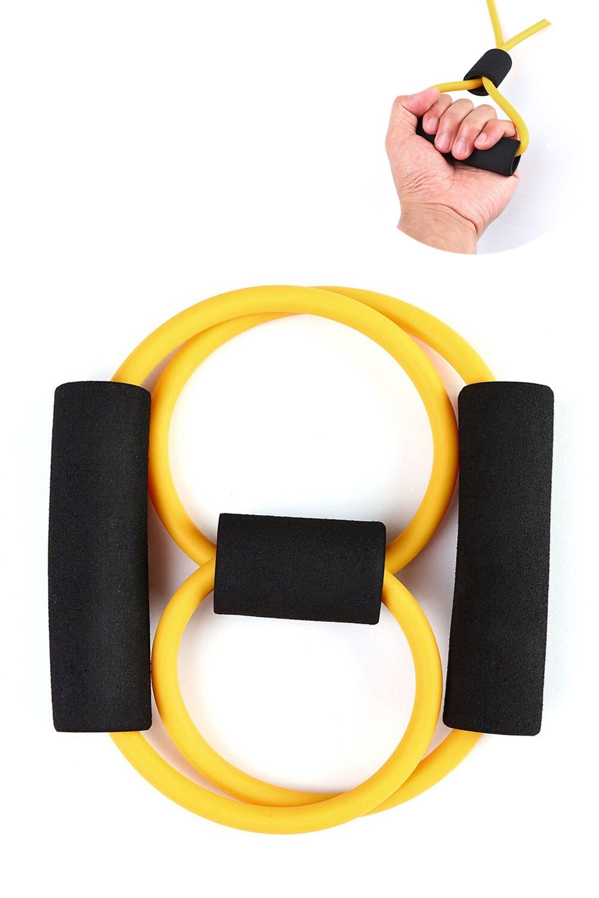 BUFFER 8 Şeklinde Direnç Bandı Yoga Plates Ve Vücut Geliştirme Egzersiz Bandı