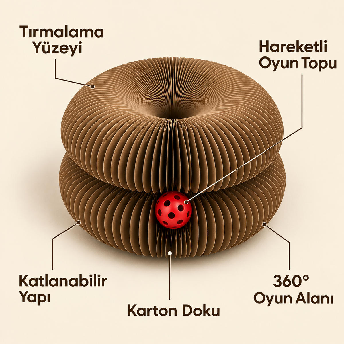 Kedi tırmalama oyuncağı özellikleri