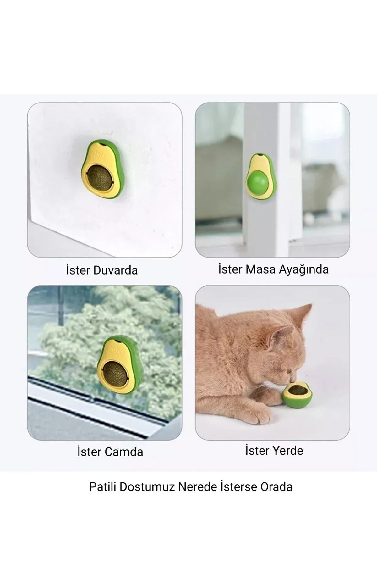 Avokado Kedi Nanesi Oyun Topu — görsel 2