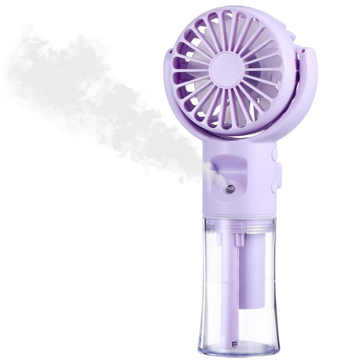 BUFFER 4 Kademeli Spreyli Şarjlı El Fanı – Boyuna Asılabilir USB Şarjlı Taşınabilir Mini Fan F4