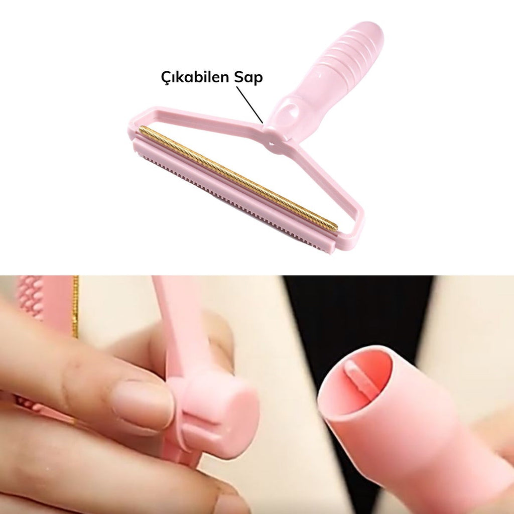Çift Taraflı Elbise Kazak Plastik Kumaş Tüy Alma ve Tiftik Temizleyici Toplayıcı Taşınabilir