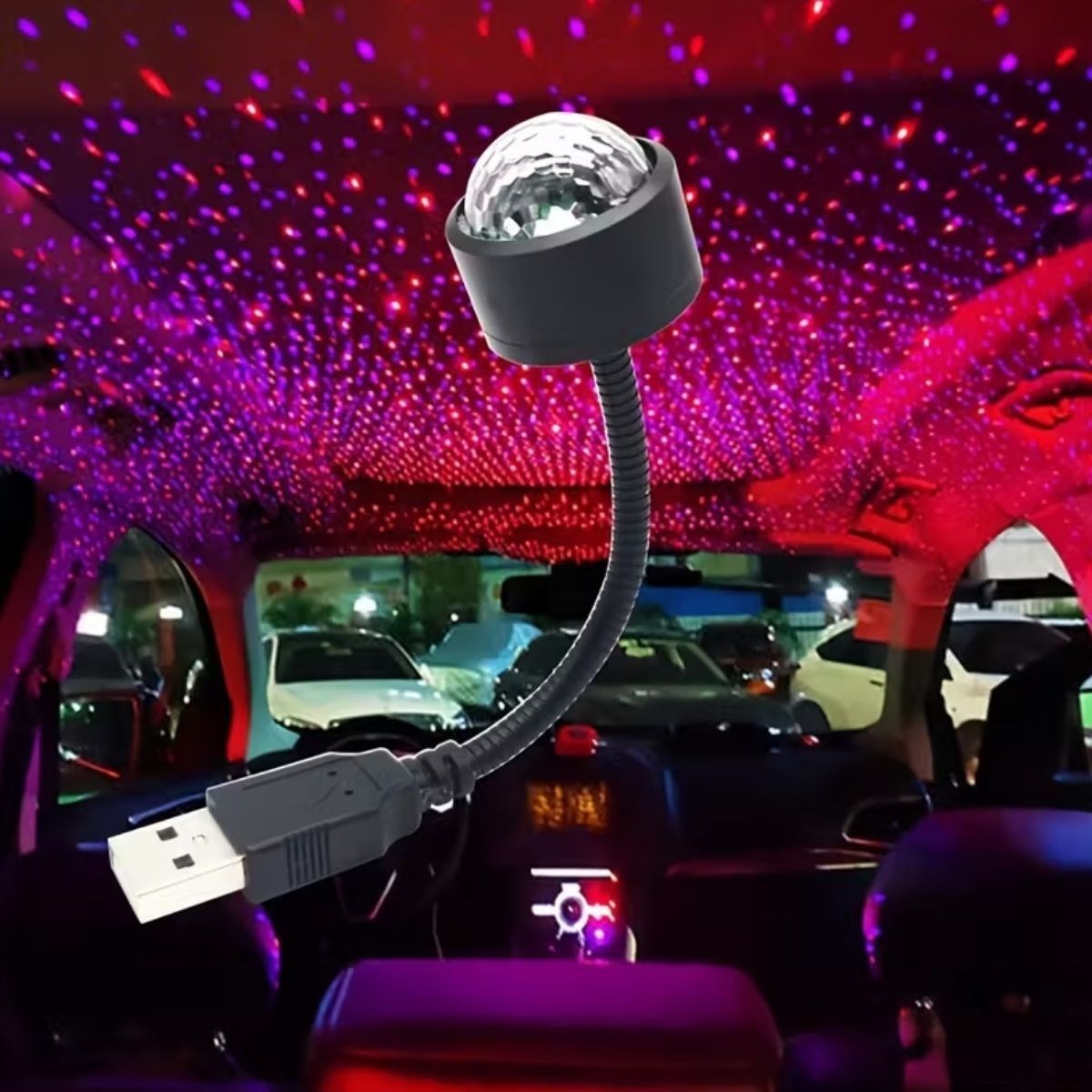 BUFFER USB Sese Duyarlı 8 Farklı Mod Işıklı LED Atmosfer Işığı – Ambiyans Aydınlatması