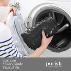 Banyo Paspası, Duş ve Banyo İçin Paspas, Vantuzlu Kaydırmaz, Su Drenajlı, Masaj Noktalı Siyah Paspas 79x39 cm - Herseyben.de