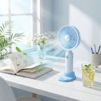 3 Kademeli Masaüstü Fan – Telefon Tutuculu Özellikli Standlı Elde Taşınabilir Mini Fan EKL29