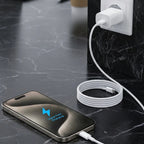 BUFFER 25W Hızlı Şarj Adaptörü USB-C to Type-C Kablolu – PD Destekli, Süper Hızlı Şarj Cihazı
