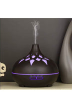 Aroma Difüzör Gece Işığı 7 Led DESENLİ Nemlendirici Kumandalı Buhar Makinesi 550 ml