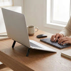 2 Kademeli Katlanabilir Laptop Standı – Kendiliğinden Güçlü Yapışkanlı, Ergonomik Tablet Yükseltici