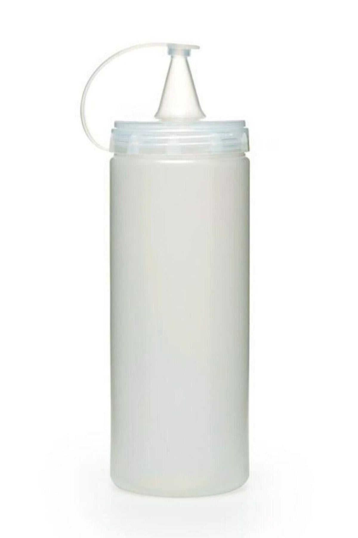 BUFFER Şeffaf Kapaklı Sızdırmaz Yağlık Sosluk Şişesi Plastik Yağdanlık 400 ml AP-9028