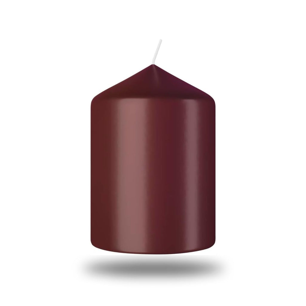 Bolsius Essential Blok Sütun Mum - Silindir Şeklinde - 4’lü Paket - Herbiri 17 Saat Yanma Süresi  - Ev Dekorasyonu - Kokusuz - Doğal Vegan Özler -  8cm/6cm - Herseyben.de