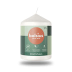 Bolsius Essential Blok Sütun Mum - Silindir Şeklinde - 4’lü Paket - Herbiri 17 Saat Yanma Süresi  - Ev Dekorasyonu - Kokusuz - Doğal Vegan Özler -  8cm/6cm - Herseyben.de