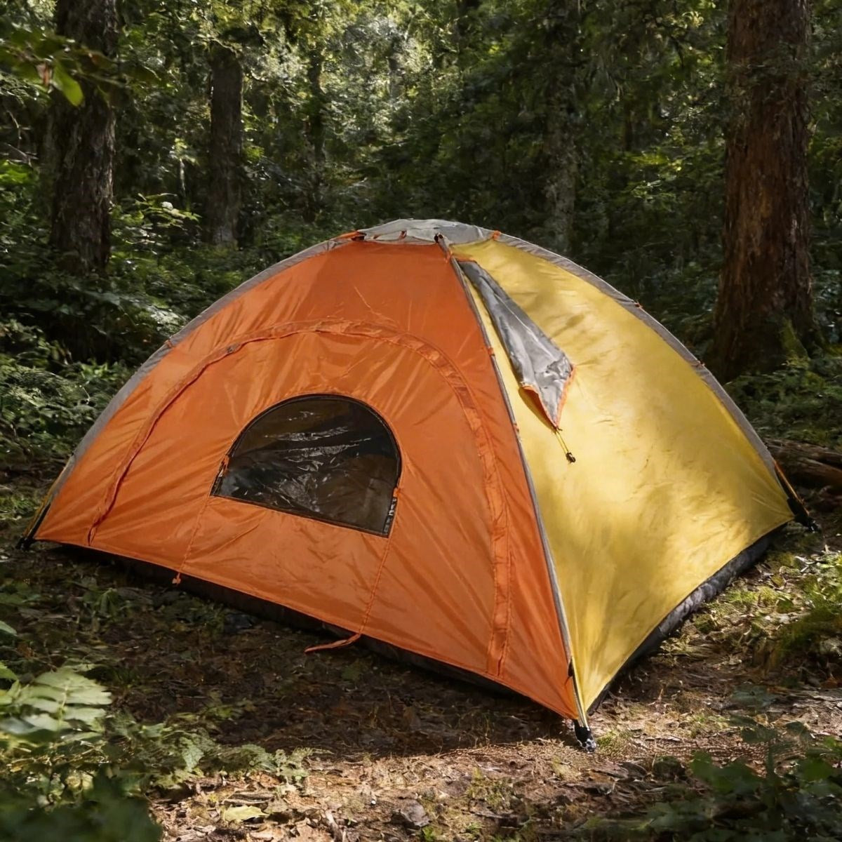 BUFFER 4 Kişilik Yarı Otomatik Kamp Çadırı – Suya Dayanıklı, Hızlı Kurulumlu Outdoor Aile Çadırı, Doğa, Kamp ve Piknik 200x200x135 cm