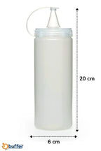 BUFFER Şeffaf Kapaklı Sızdırmaz Yağlık Sosluk Şişesi Plastik Yağdanlık 400 ml AP-9028