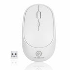 Beyaz Renkli Ergonomik Sessiz Kablosuz Mouse – USB Alıcılı, Ofis ve Oyun İçin Konforlu Bilgisayar Faresi MS6310