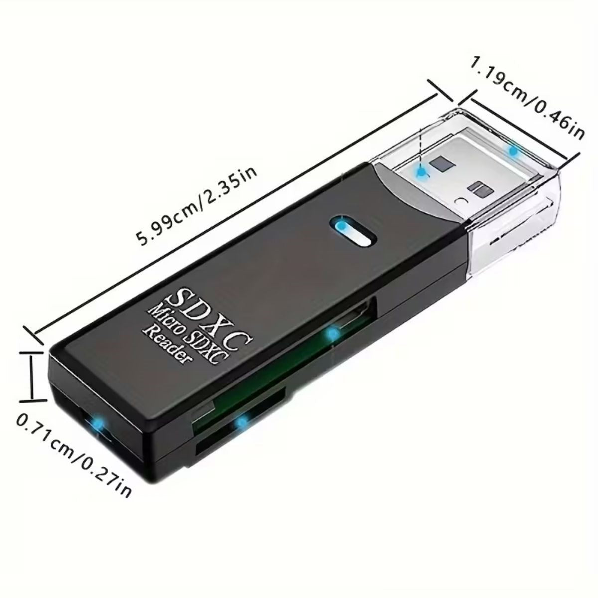 BUFFER 2in1 Usb 3.0 Micro Sd Hafıza Kartı - Tf Kart Okuyucu Hub Adaptör Veri Aktarıcı
