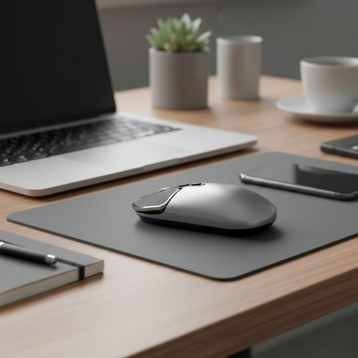BUFFER Sessiz Kablosuz Mouse – Wireless Optik Mouse, Sessiz Tıklama, Ergonomik Tasarım