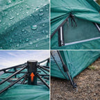 6 Kişilik Otomatik Kamp Çadırı – Çift Katmanlı, Suya Dayanıklı, Hızlı Kurulum Outdoor Aile ve Doğa Çadırı 200x250x150 cm