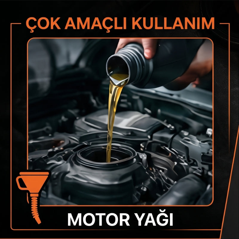 Çelik Süzgeçli Huni - Spiralli ve Sabit Borulu - 2.2 Litre Kapasite — görsel 5