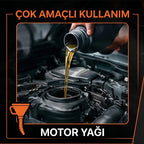 Çelik Süzgeçli Huni - Spiralli ve Sabit Borulu - 2.2 Litre Kapasite — görsel 5