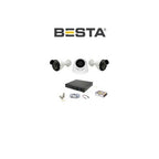 4 Iç 4 Dış 8 Kameralı Gece Renkli Sesli 5 Mp 320GB HDD Dahil Ahd Güvenlik Kamera Seti