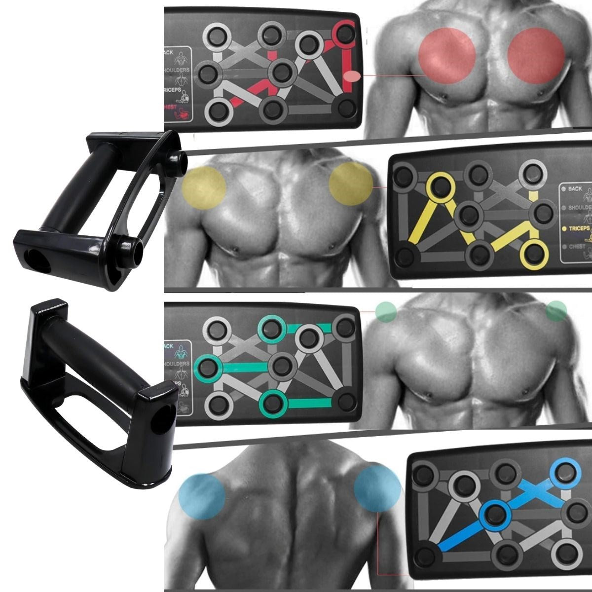 Çok Fonksiyonlu Katlanabilir Şınav Tahtası Platformu Fitness Spor Kondisyon Sağlama Aleti