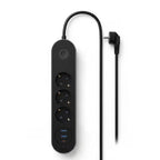 Akım Korumalı Çoklu Priz 2500W – 3 Priz + 2 USB + Type-C Hızlı Şarj – 2 Metre Uzatma Kablosu