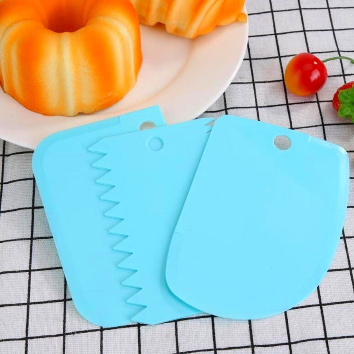 BUFFER Pasta Hamur Şekillendirici Spatula Kesici Kazıyıcı Dekoratör Set