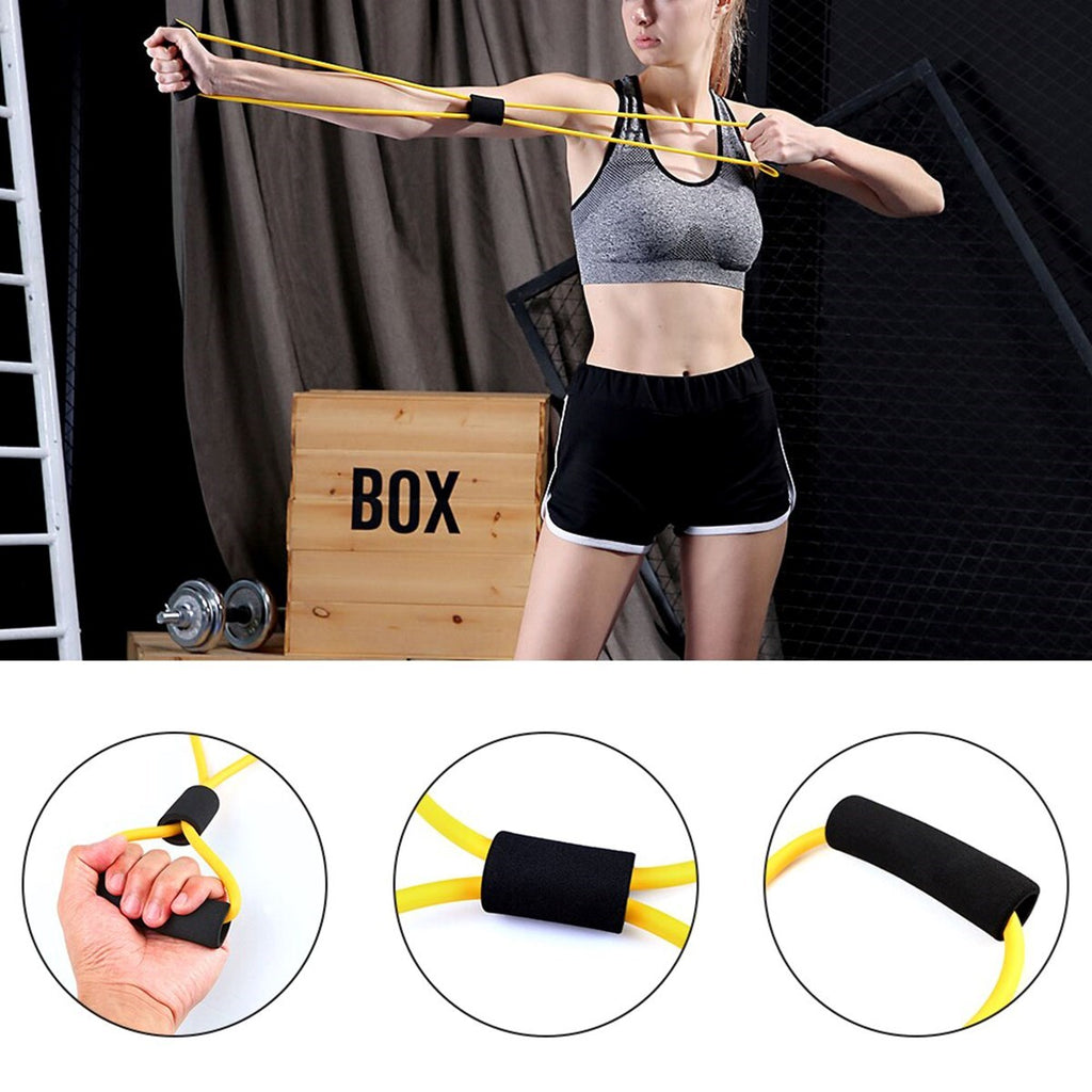 BUFFER 8 Şeklinde Direnç Bandı Yoga Plates Ve Vücut Geliştirme Egzersiz Bandı