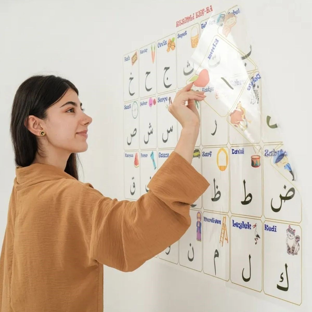BUFFER 70x100 cm Statik Kağıt Elif-Ba Öğrenme Tahtası