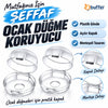 Isıya Dayanıklı Plastik Ocak Düğme Koruyucu Düğme Kilidi Emniyet Düzeneği