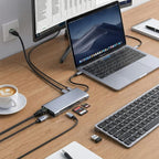 BUFFER 11 in 1 Type-C Çoklayıcı Hub HDMI 4K USB 3.0 SD TF Kart RJ45 Ethernet Dönüştürücü Adaptör