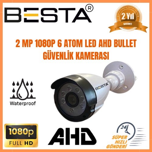 2MP 1080P 8 Kameralı Ahd Güvenlik Seti