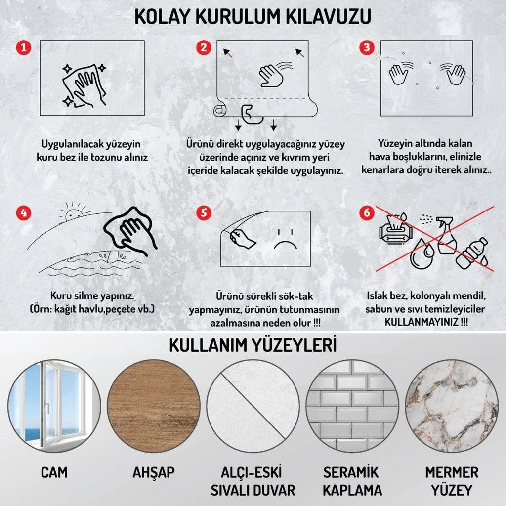 BUFFER 100x100cm Statik Kağıt Renkli Çarpım Tablosu