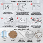 BUFFER 100x100cm Statik Kağıt Renkli Çarpım Tablosu