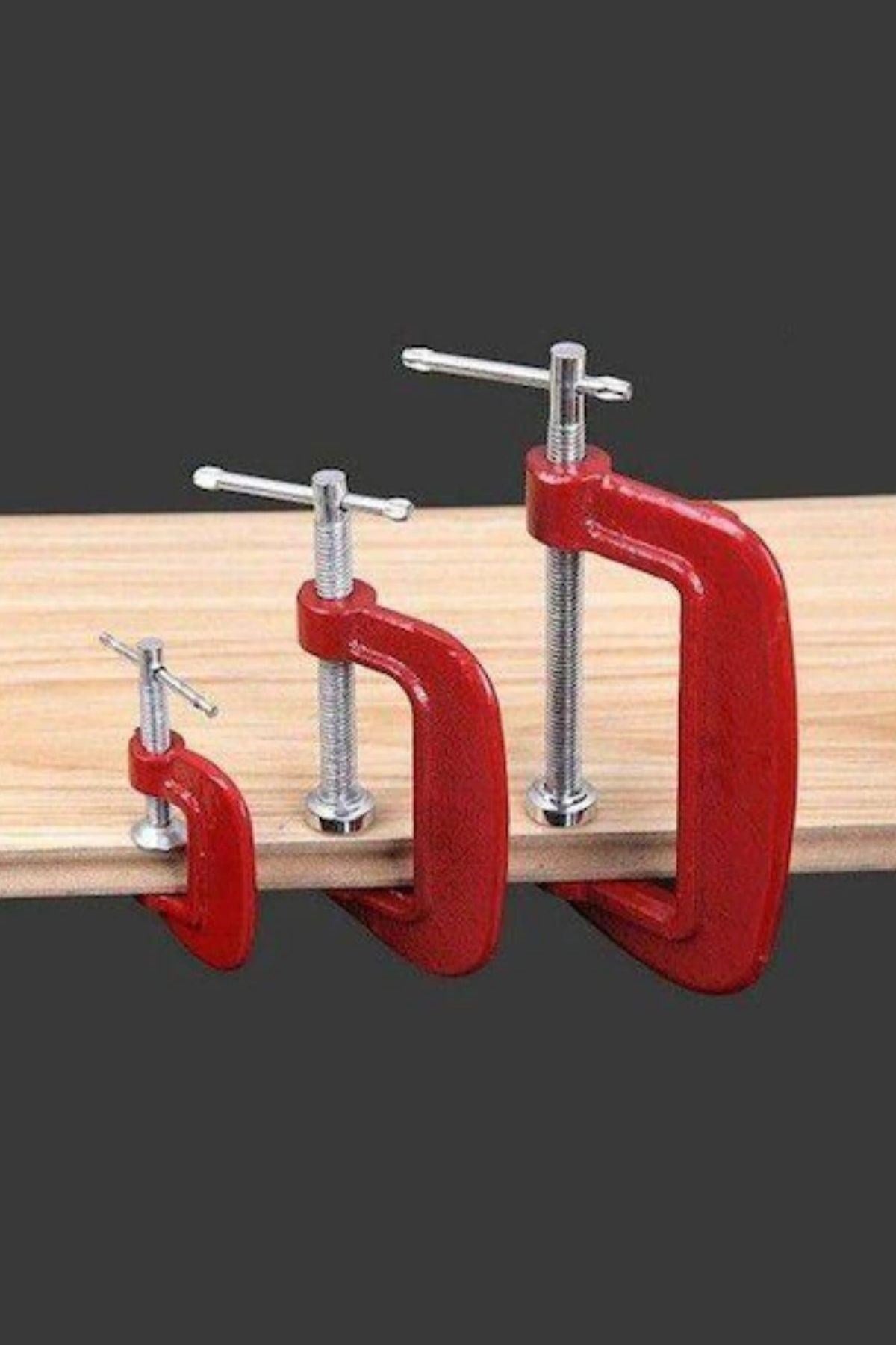 Doğrama ve Metal Sıkma Sıkıştırma İçin 3lü Mini Mengene Aparat
