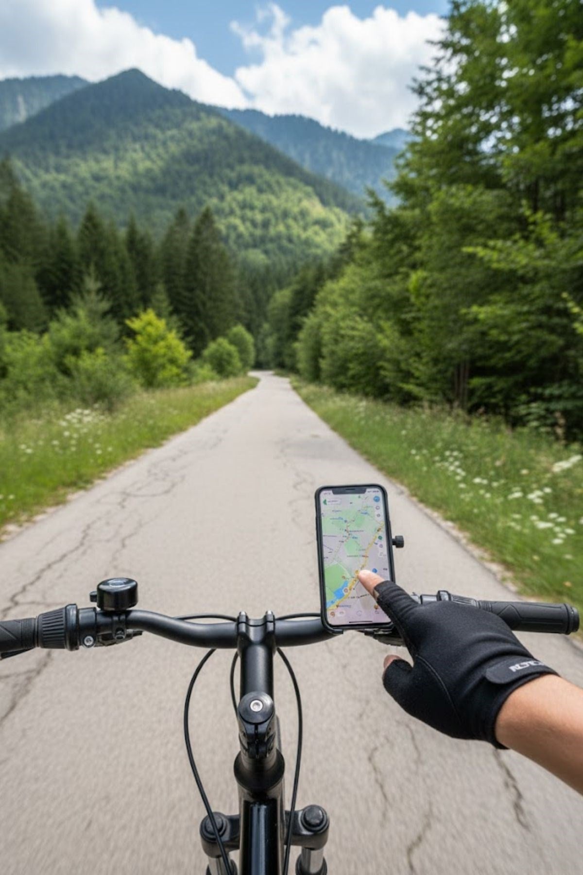 Evrensel Motosiklet Telefon Tutucu – Kaymaz, Kilitlenebilir Güvenli Tutuşlu, 360° Ayarlanabilir Gidon Bağlantılı Akıllı Telefon Aparatı