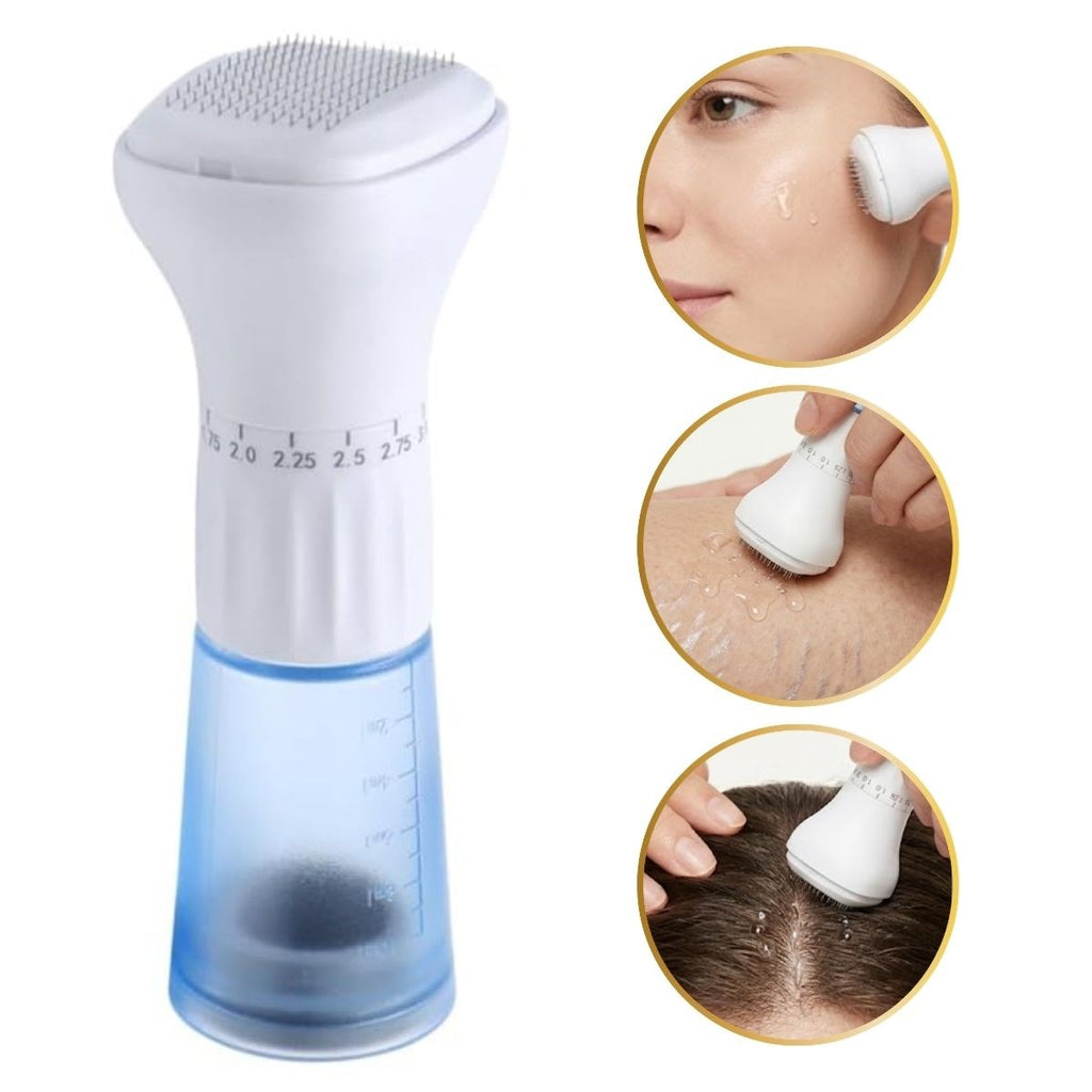 BUFFER 140 İğneli Serum Hazneli Dermaroller – 0-3 mm Ayarlı Dermaroller Mikro İğneli Saç, Cilt ve Vücut Bakım Aparatı