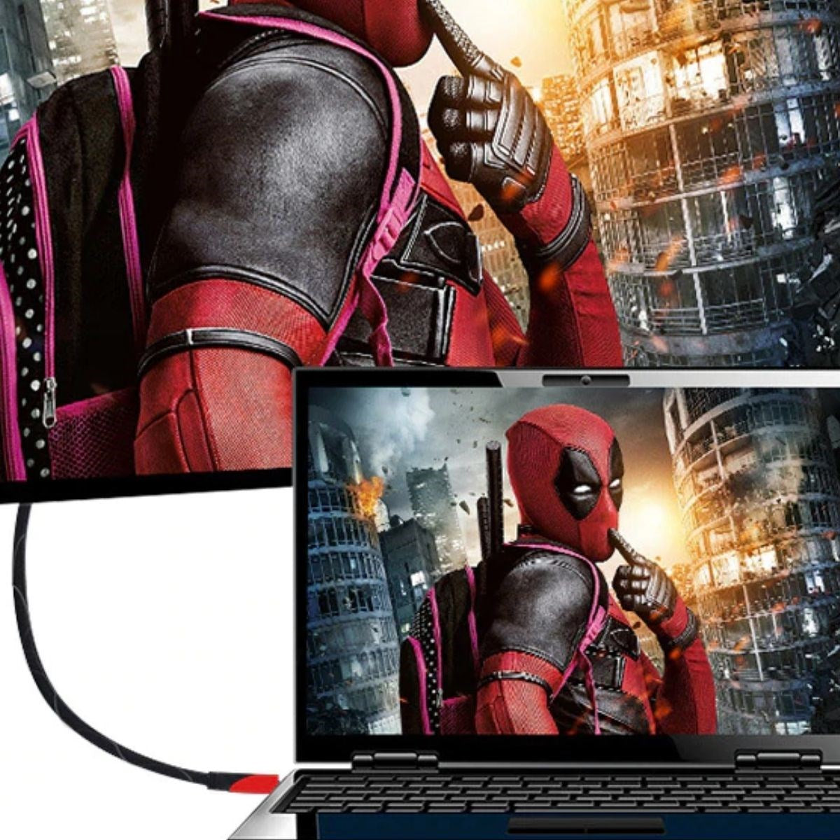 10 Metre HDMI Kablosu HDTV Bilgisayar Uydu Görüntü Ses Full HD Sargılı Görüntü Aktarma Kablosu