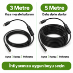 Endoskop kamera 3 metre 5 metre karşılaştırma
