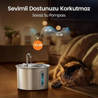 Evcil Hayvan Su Pınarı - Paslanmaz Çelik - 2.2 Litre Kapasite — görsel 4