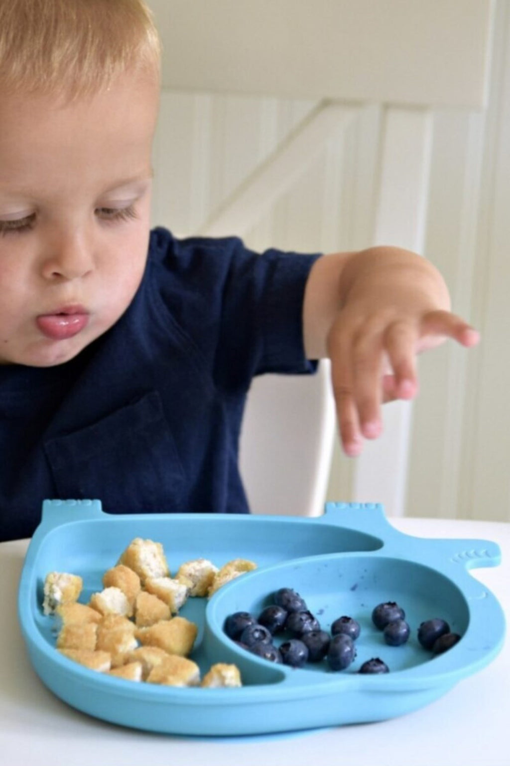 BUFFER Bebek ve Çocuk için Sevimli Fil Model Desenli Yemek Bebek Mama Kabı Bölmeli Tabak