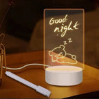 BUFFER USB Kablolu Işıklı Kendiliğinden Beyaz Kalemli-Silgili Kreatif 3D Görselleştirme LED Lambası