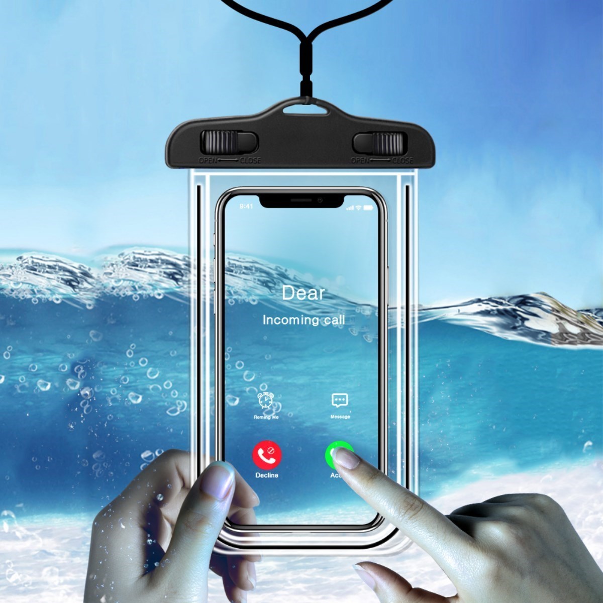 BUFFER Bisiklete Takılan Su ve Yağmur Gerirmez Telefon Kılıfı Universal