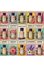 Favori 10'lu Set Esansiyel Uçucu Yağ Buhurdanlık Hava Nemlendirici Aroma Difüzörü Kokusu Esans