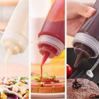 BUFFER Şeffaf Kapaklı Sızdırmaz Yağlık Sosluk Şişesi Plastik Yağdanlık 400 ml AP-9028