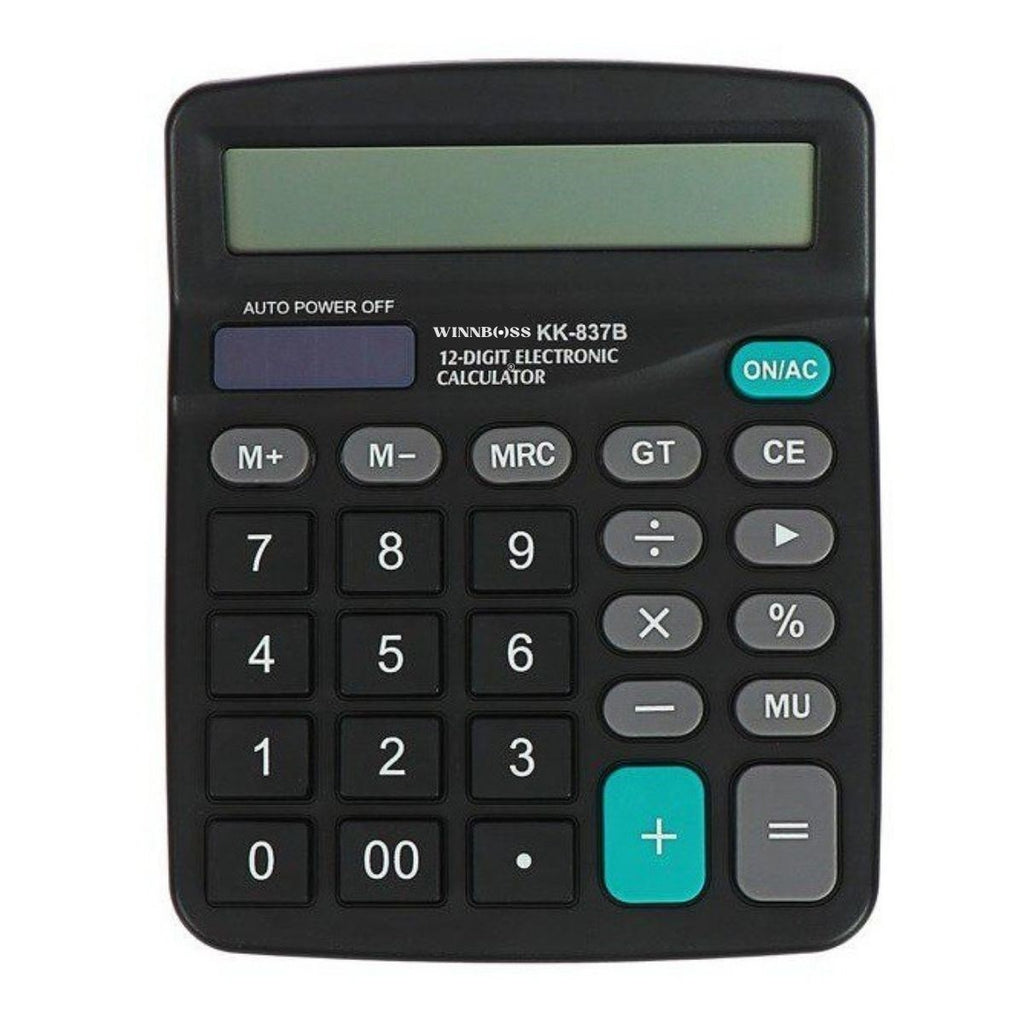 BUFFER Standart Fonksiyonlu 12 Haneli Geniş LCD Ekran,Pill Masaüstü Hesap Makinesi