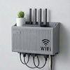 Duvar Tipi Wi-Fi Modem Saklama Kutusu(Gri) – Kablo Düzenleyici Router Raf Organizer