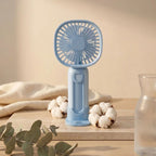 3 Kademeli Telefon Tutuculu Standlı Mini Fan – Tuşu Ayı Figürlü Masaüstü ve EldeKullanılabilen Taşınabilir Fan EKL30