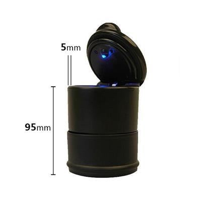 BUFFER Led Işıklı Araç Içi Kapaklı Sigara Küllüğü Oto Bardaklık Uyumlu