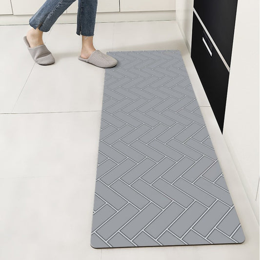Gri Tuğla Desenli Su Emici, Kaydırmaz Tabanlı,Yıkanabilir Diatom Banyo, Mutfak ve Abdest Paspası 120 x 40 cm paspas fiyatları