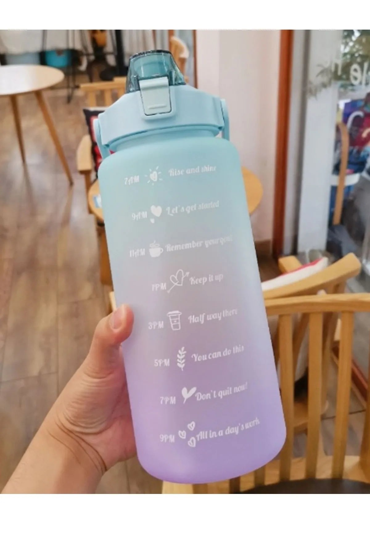 Günlük Motivasyon Su Matarası 2 Litre — görsel 2